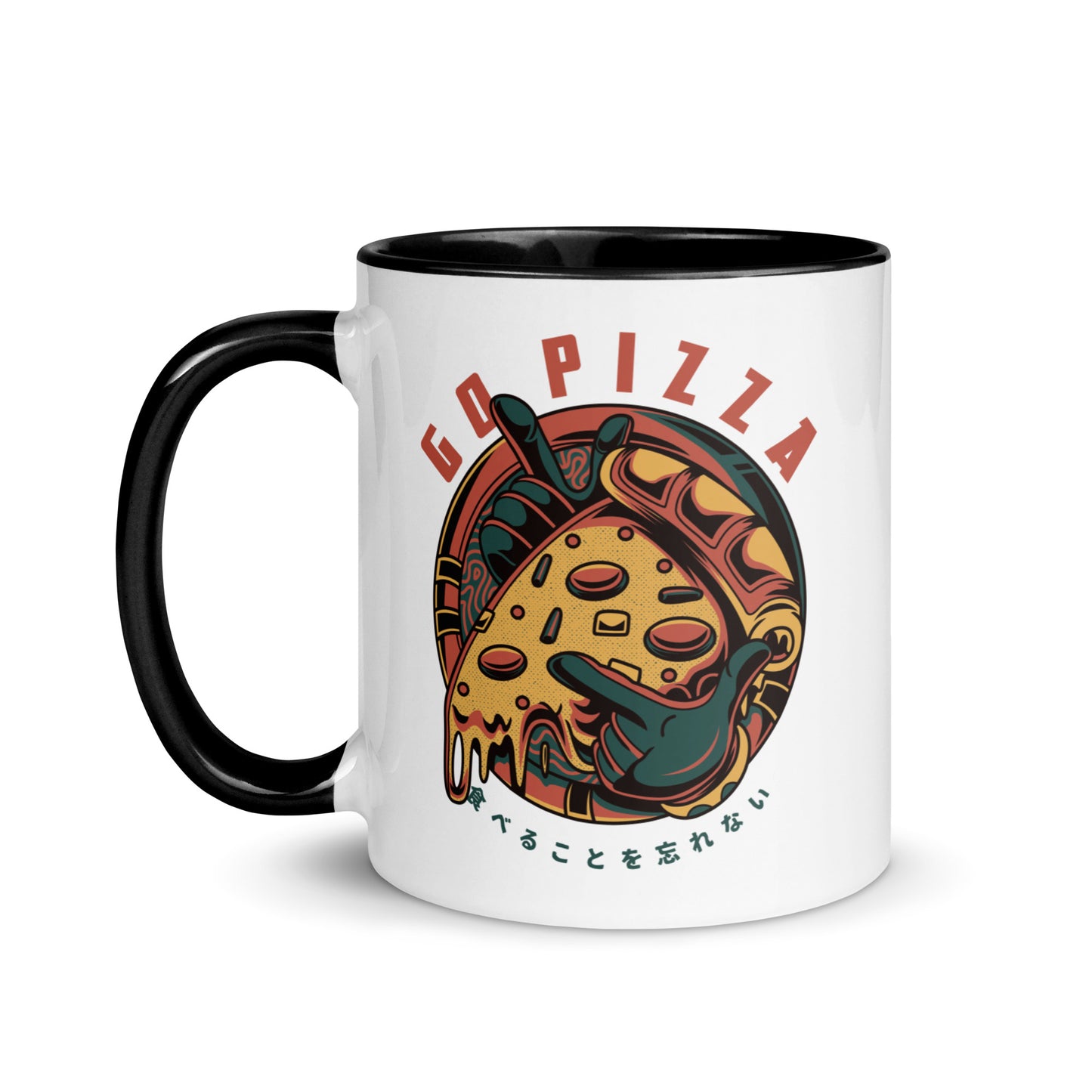 Go Pizza Retro Comic Mug