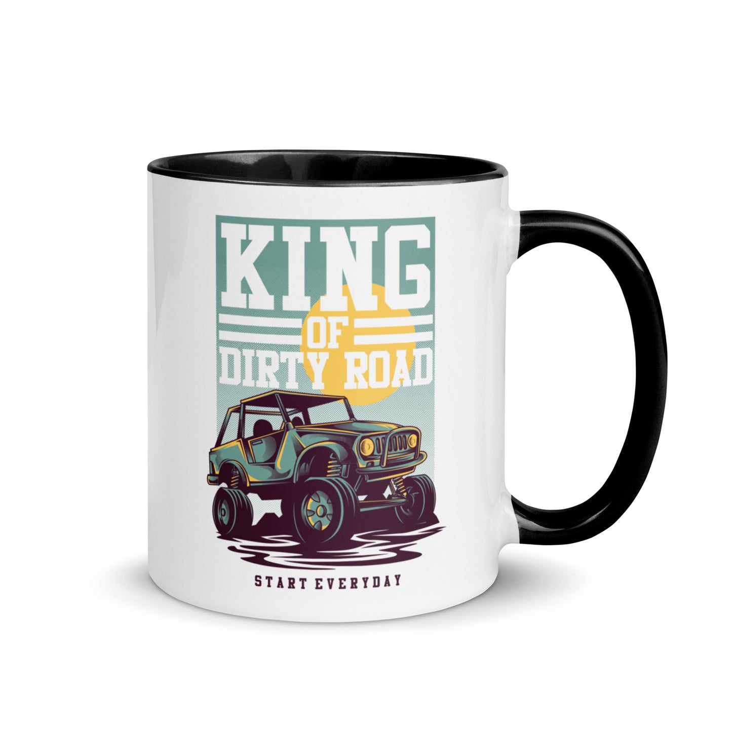 King of Dirty Road Retro Dune Buggy Mug
