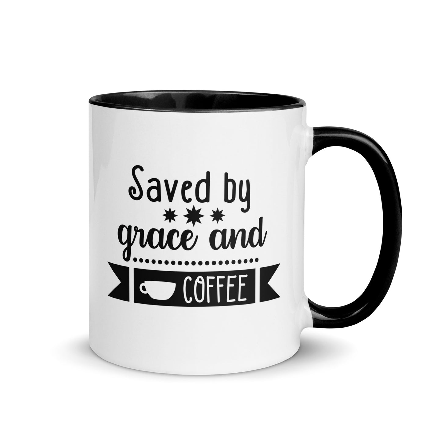 Saved by Grace and Coffee Mug