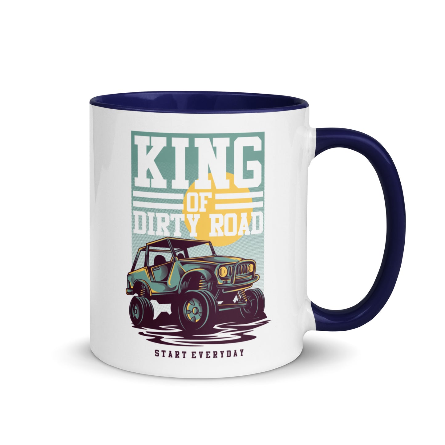 King of Dirty Road Retro Dune Buggy Mug