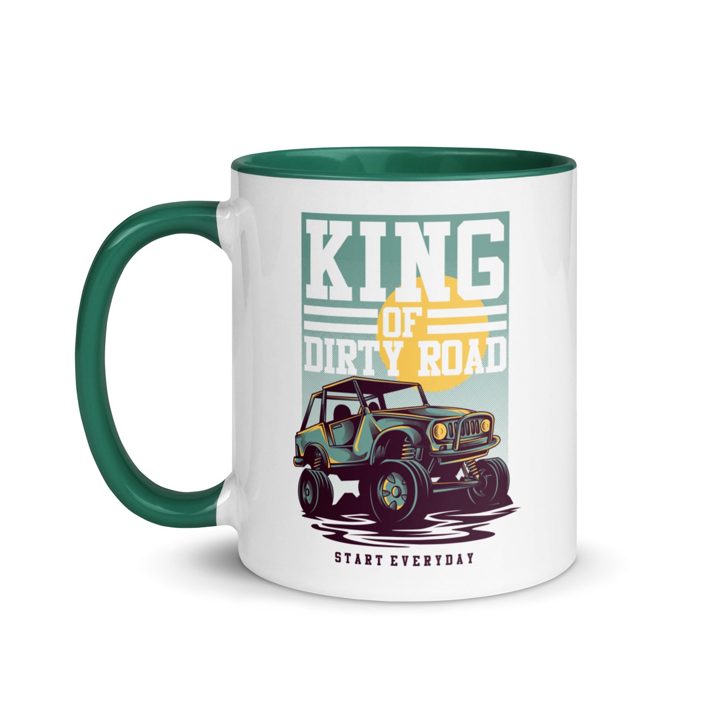 King of Dirty Road Retro Dune Buggy Mug