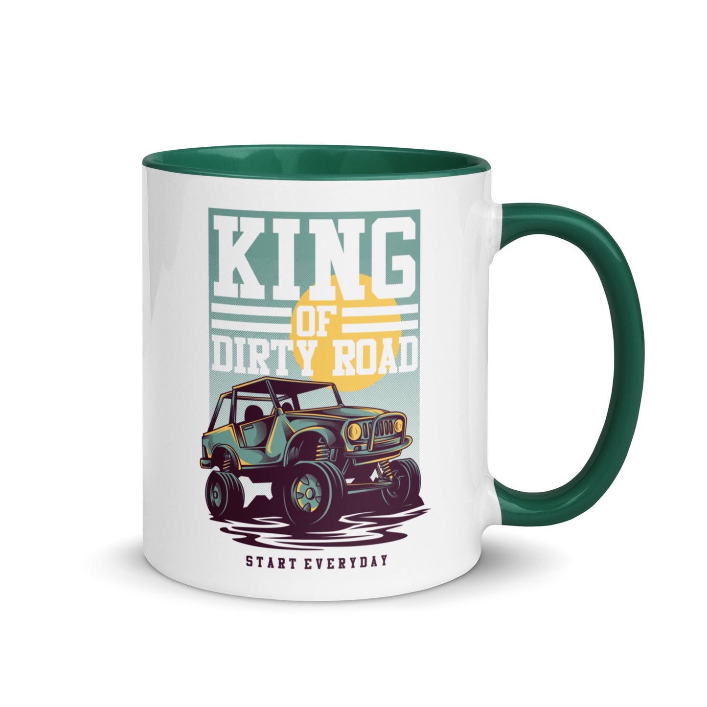 King of Dirty Road Retro Dune Buggy Mug