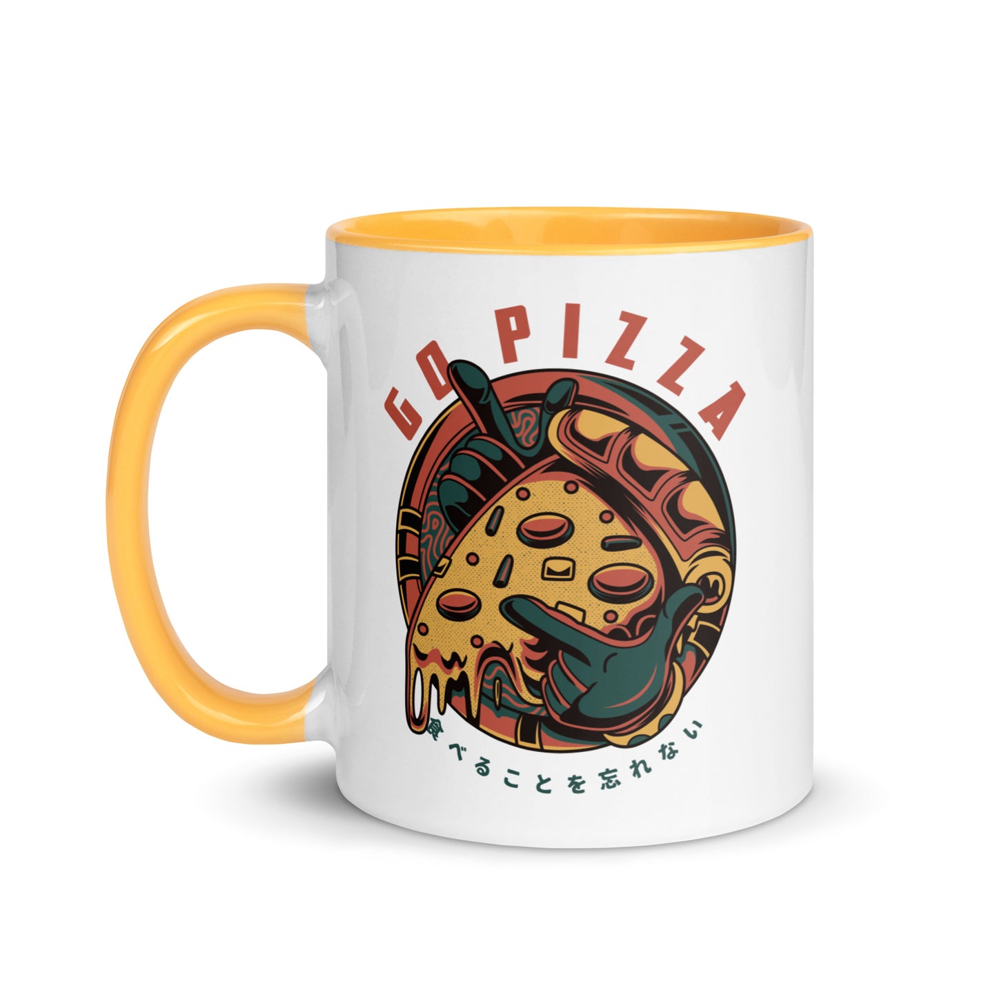 Go Pizza Retro Comic Mug
