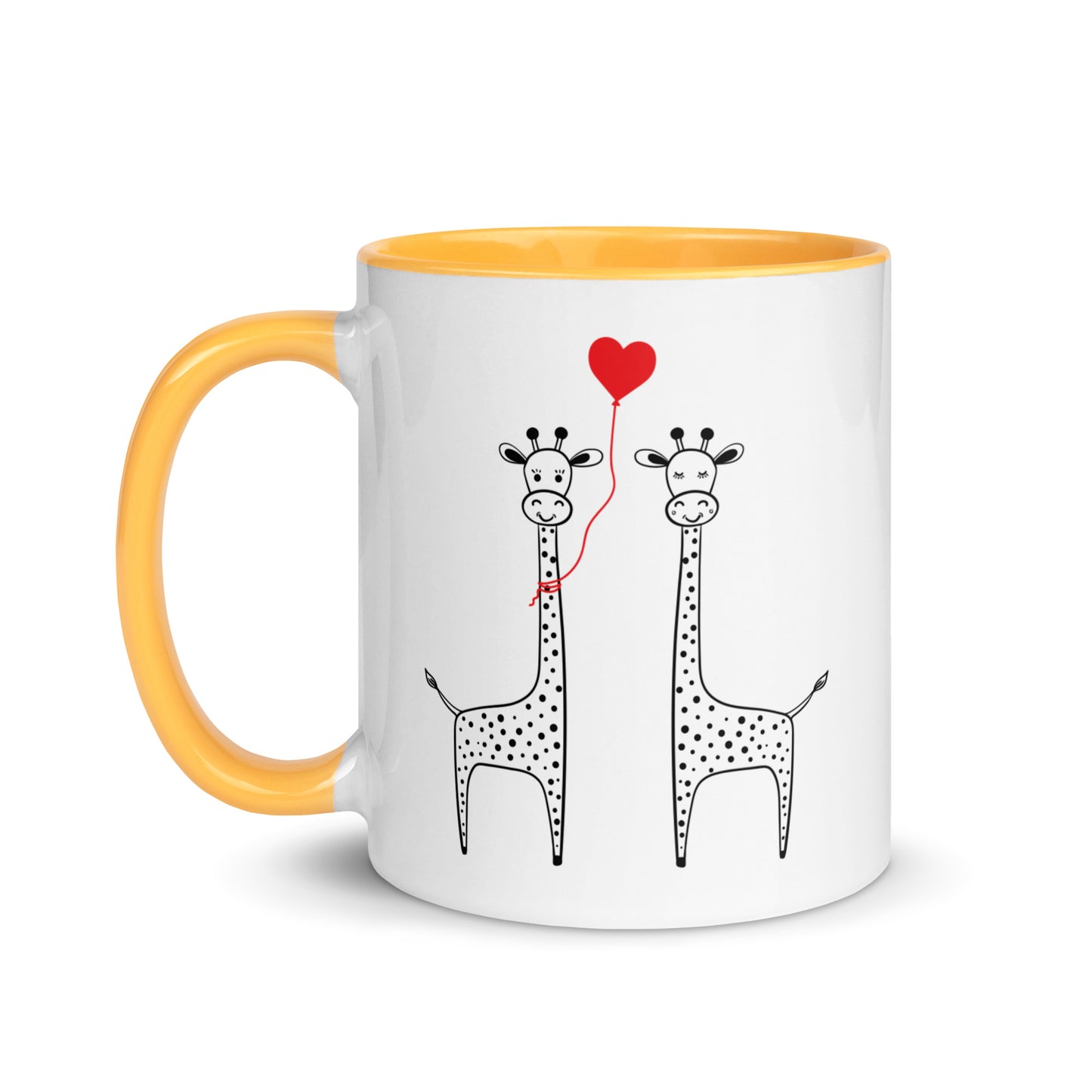 Giraffe Love Doodle Mug