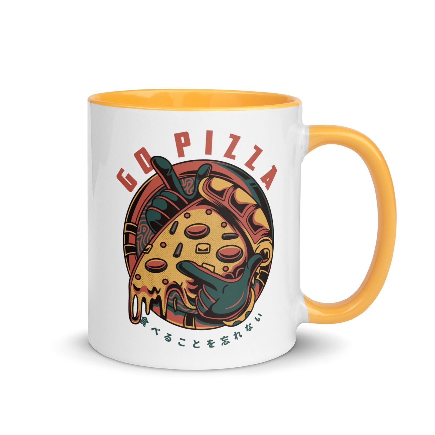 Go Pizza Retro Comic Mug