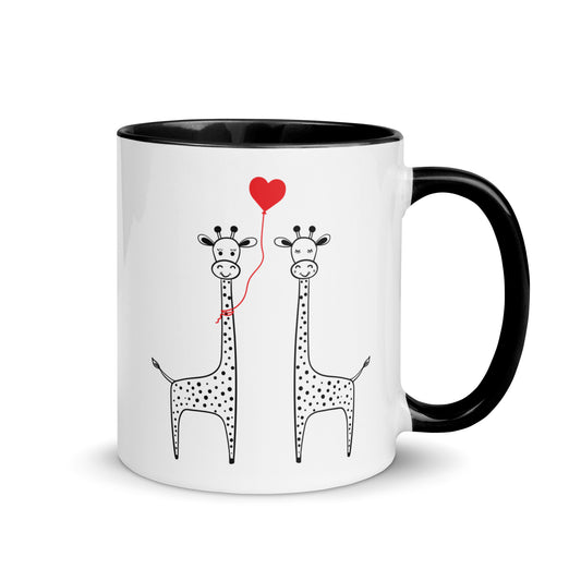 Giraffe Love Doodle Mug